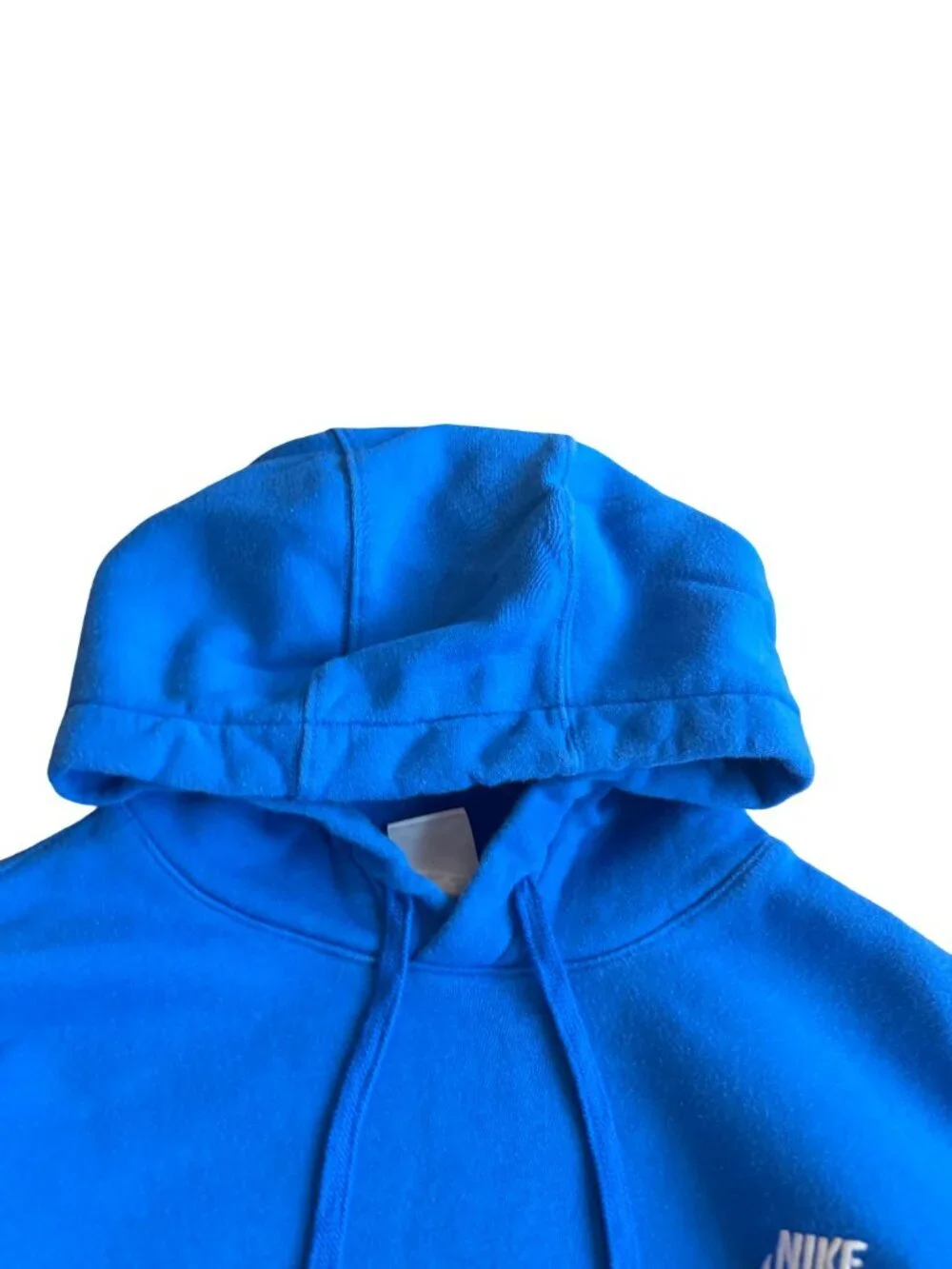 Nike Bright Blue Pullover Hoodie Sweater Hooded Cozy Cotton Size Large Men's